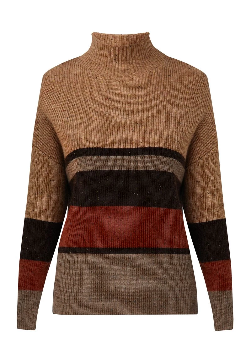 Finn Flare Damen Strickpullover - Light Brown 7 Finn Flare Damen Strickpullover - Light Brown – Bild 5