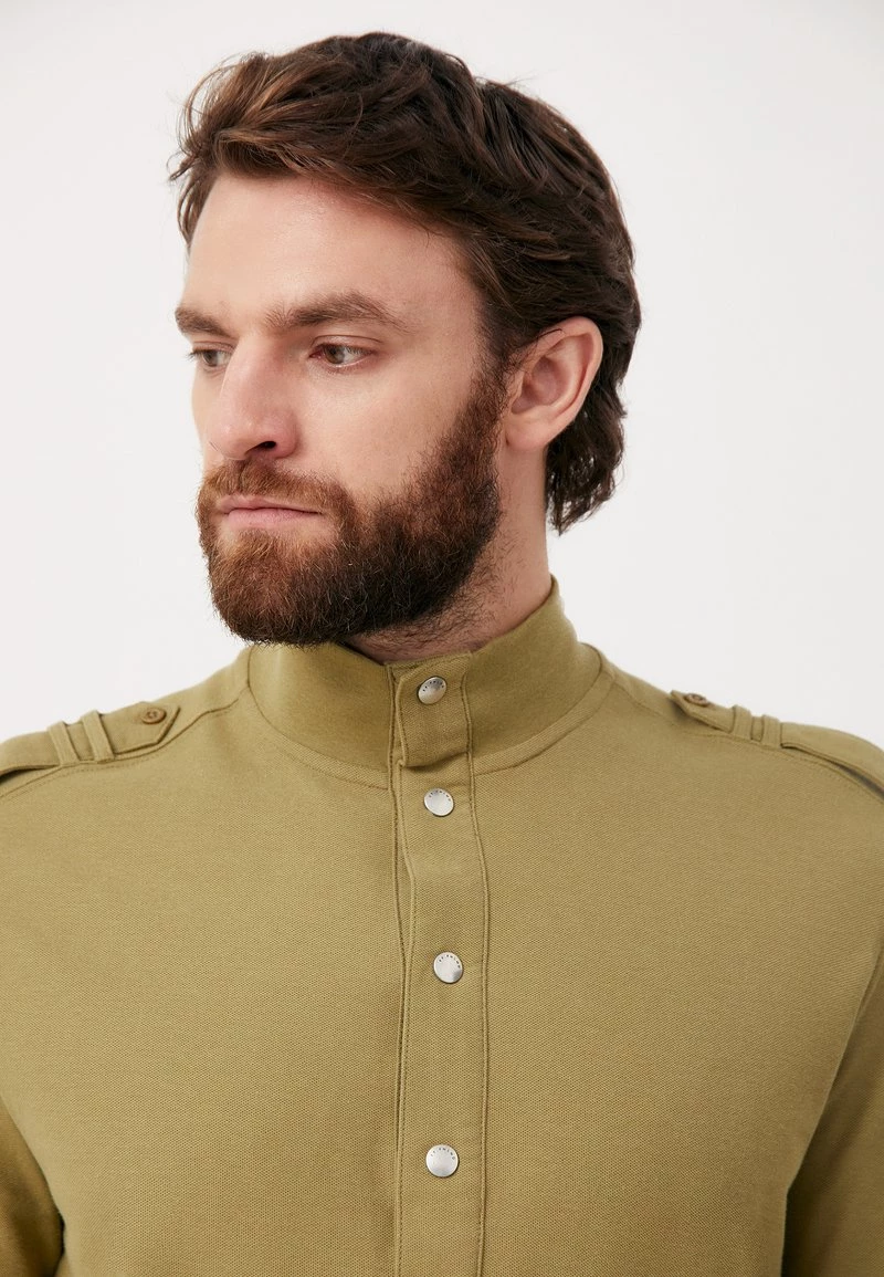 Finn Flare Herren Langarmshirt - Olive-green 7 Finn Flare Herren Langarmshirt - Olive-green – Bild 5