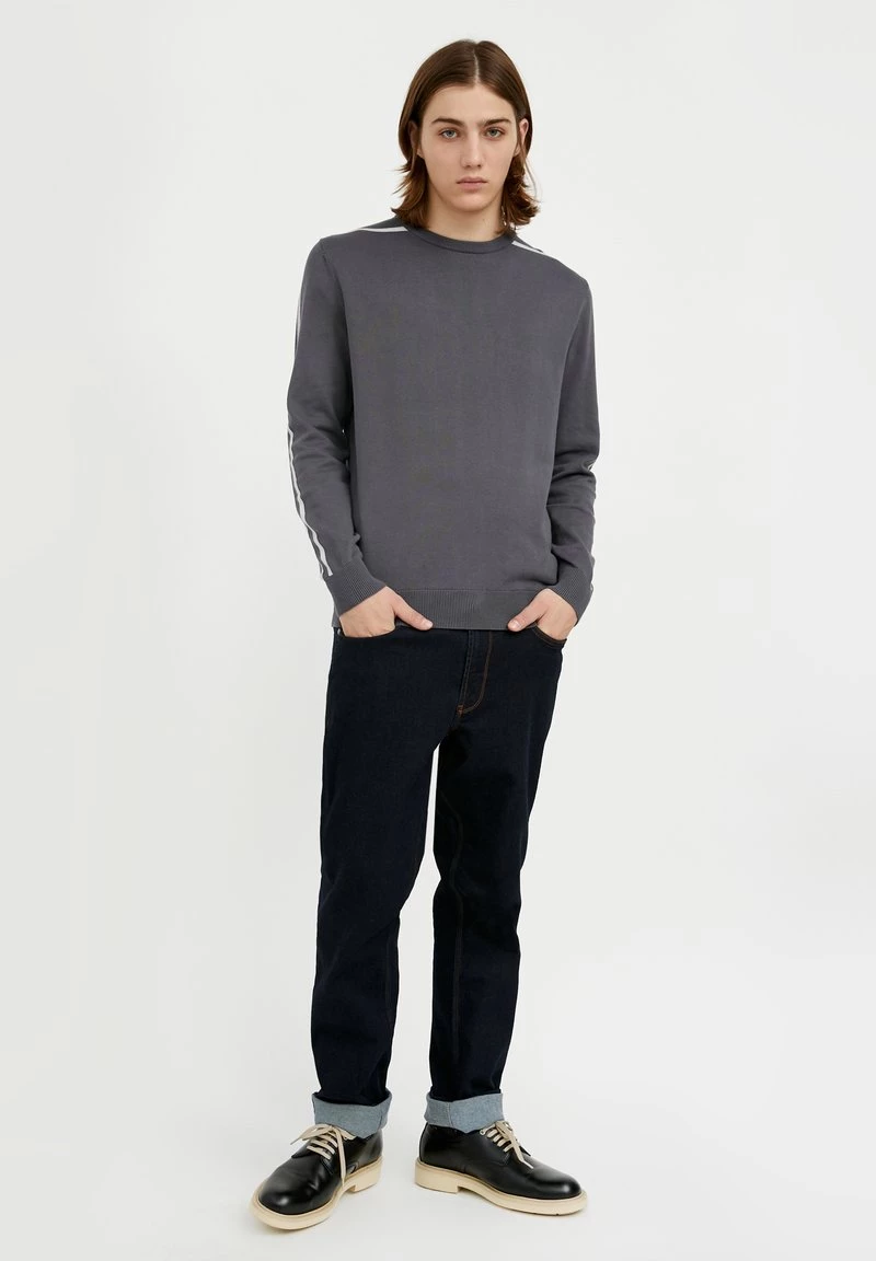 Finn Flare Herren Strickpullover - Dark Grey 4 Finn Flare Herren Strickpullover - Dark Grey – Bild 2