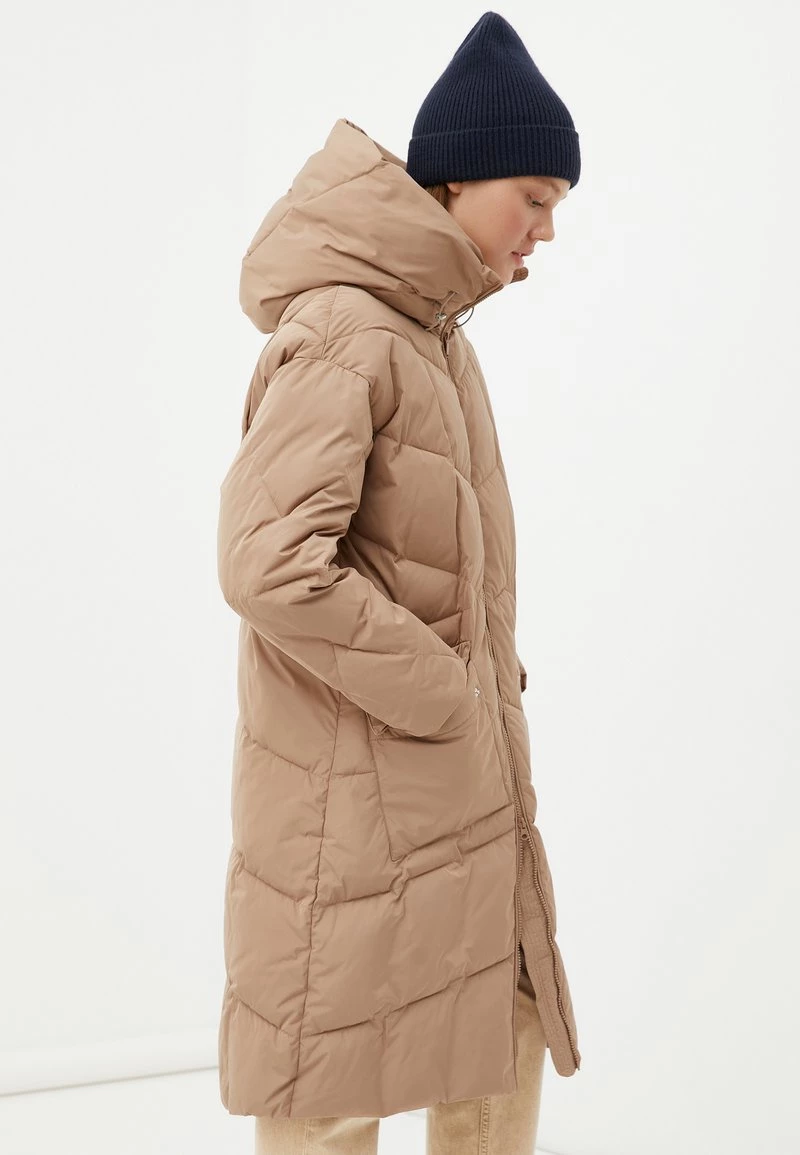 Finn Flare Damen Wintermantel - Dark Beige 6 Finn Flare Damen Wintermantel - Dark Beige – Bild 4