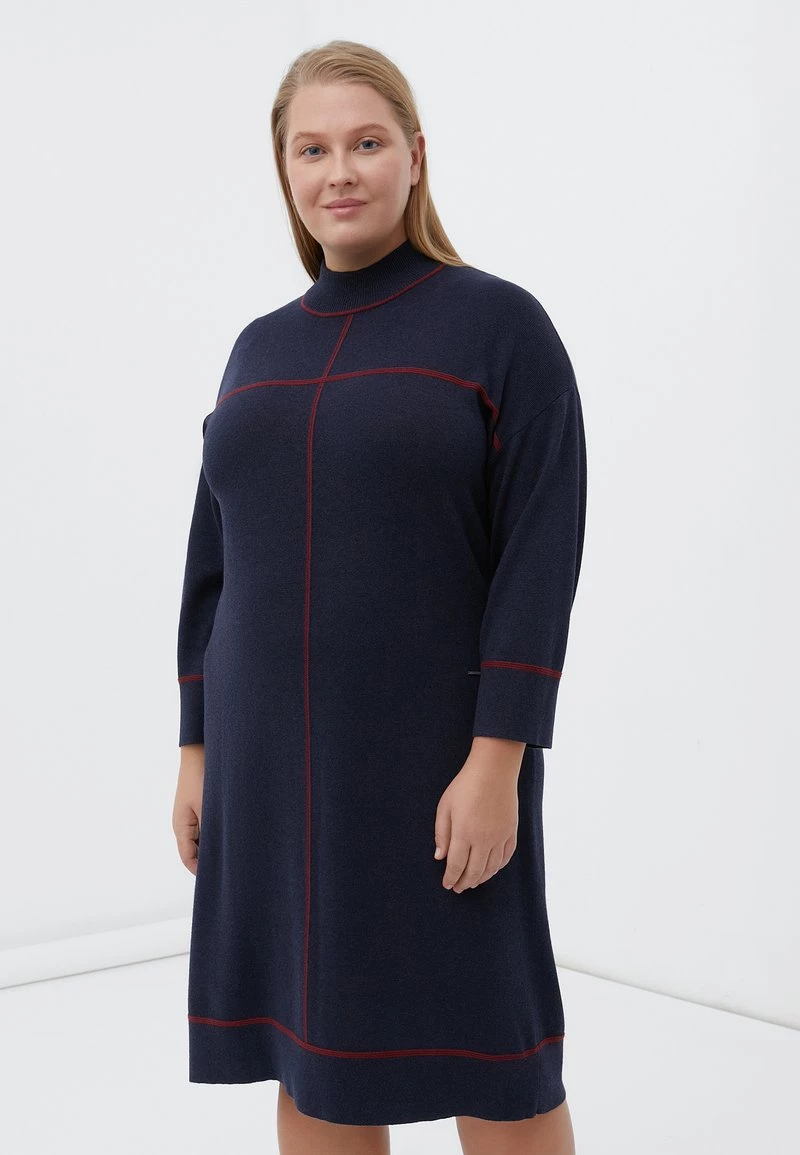 Finn Flare Strickkleid - Dark Blue | Damen 4 Finn Flare Strickkleid - Dark Blue | Damen – Bild 2