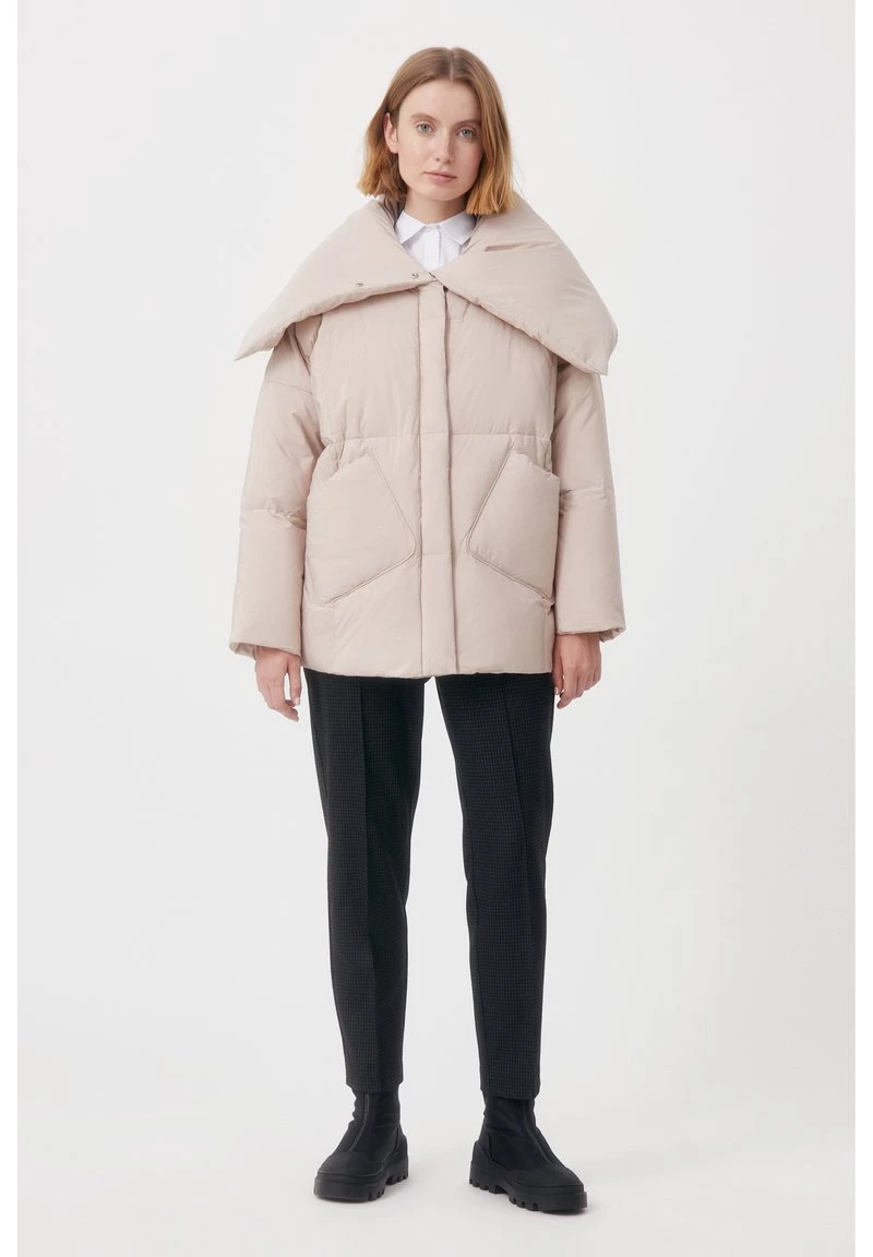 Finn Flare Damen Daunenmantel - Beige 4 Finn Flare Damen Daunenmantel - Beige – Bild 2