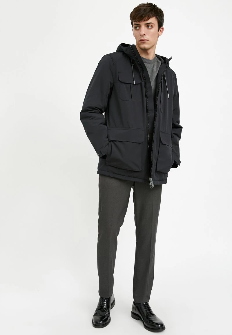 Finn Flare Herren Winterjacke - Black 4 Finn Flare Herren Winterjacke - Black – Bild 2