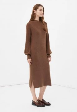 Finn Flare Maxikleid - Dark Beige | Damen -Finn Flare Verkaufsladen 31851f13e1d04bc4ae6dc438bd70098f