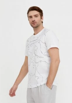 Finn Flare Herren T-Shirt Print - White 12 Finn Flare Herren T-Shirt Print - White -Finn Flare Verkaufsladen 3203c5c99d5e4b63bc5e3135d41edcfd
