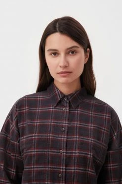 Finn Flare Damen Hemdbluse - Darkgrey -Finn Flare Verkaufsladen 333b8c7f58c348b6ad56197910dcb5c3