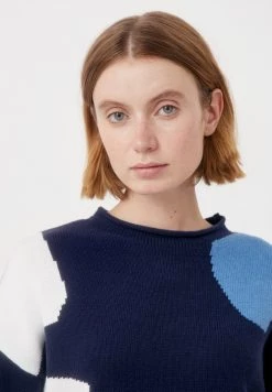 Finn Flare Strickpullover - Dark Blue | Damen -Finn Flare Verkaufsladen 33410bf38cb44dcd914c44333bc7b496