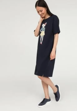 Finn Flare Damen Jerseykleid - Dark Blue 8 Finn Flare Damen Jerseykleid - Dark Blue -Finn Flare Verkaufsladen 3353bd3833dd4be6b65257604b79113d