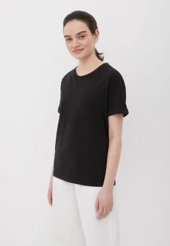 Finn Flare Damen T-Shirt Basic - Black -Finn Flare Verkaufsladen 33af30db0dcb4ab78b0edbab611afb23