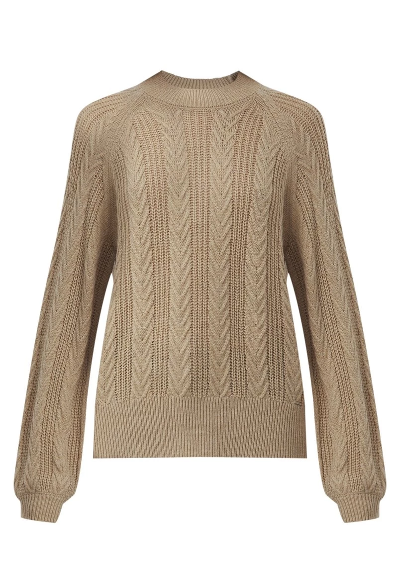 Finn Flare Strickpullover - Dark Beige | Damen 9 Finn Flare Strickpullover - Dark Beige | Damen – Bild 7