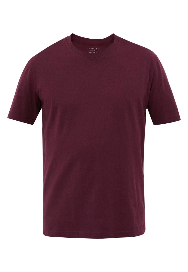 Finn Flare T-Shirt Basic - Darkred | Herren 8 Finn Flare T-Shirt Basic - Darkred | Herren – Bild 6