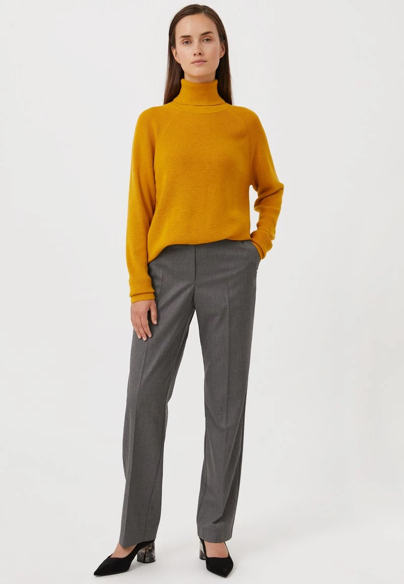 Finn Flare Damen Strickpullover - Mustard 4 Finn Flare Damen Strickpullover - Mustard – Bild 2