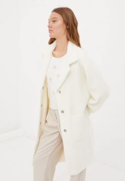 Finn Flare Damen Klassischer Mantel - Beige -Finn Flare Verkaufsladen 35ae3272e03c4f84bdb34bdc63f26ebd