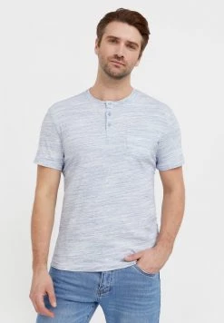 Finn Flare Herren T-Shirt Basic - Grey Blue