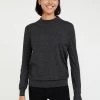Finn Flare Damen Strickpullover - Dark Grey Melange -Finn Flare Verkaufsladen 3604008f8b0545759528e8a16a79caec