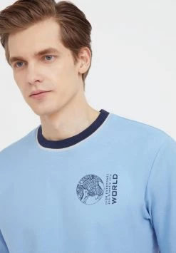 Finn Flare Herren T-Shirt Print - Light Blue 12 Finn Flare Herren T-Shirt Print - Light Blue -Finn Flare Verkaufsladen 365430441e7d499ea42e5978455a3d93