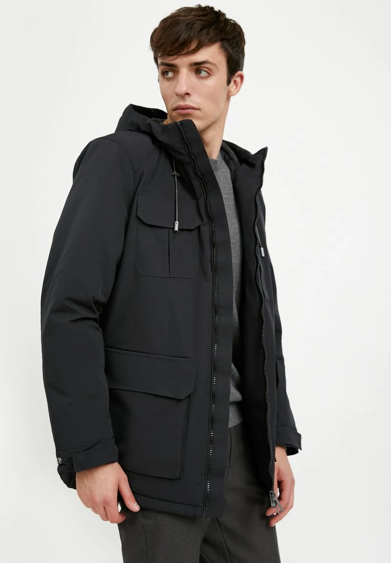 Finn Flare Herren Winterjacke - Black 6 Finn Flare Herren Winterjacke - Black – Bild 4