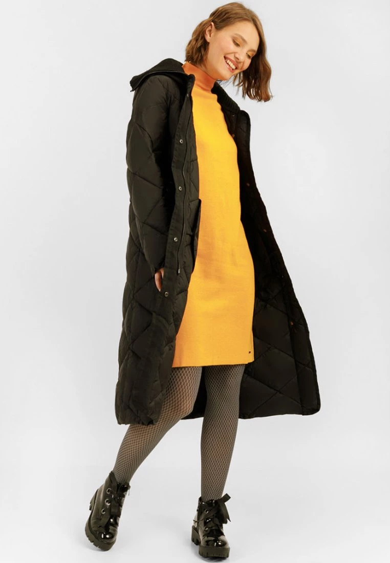 Finn Flare Damen MIT FEMININEM - Wintermantel - Black 4 Finn Flare Damen MIT FEMININEM - Wintermantel - Black – Bild 2