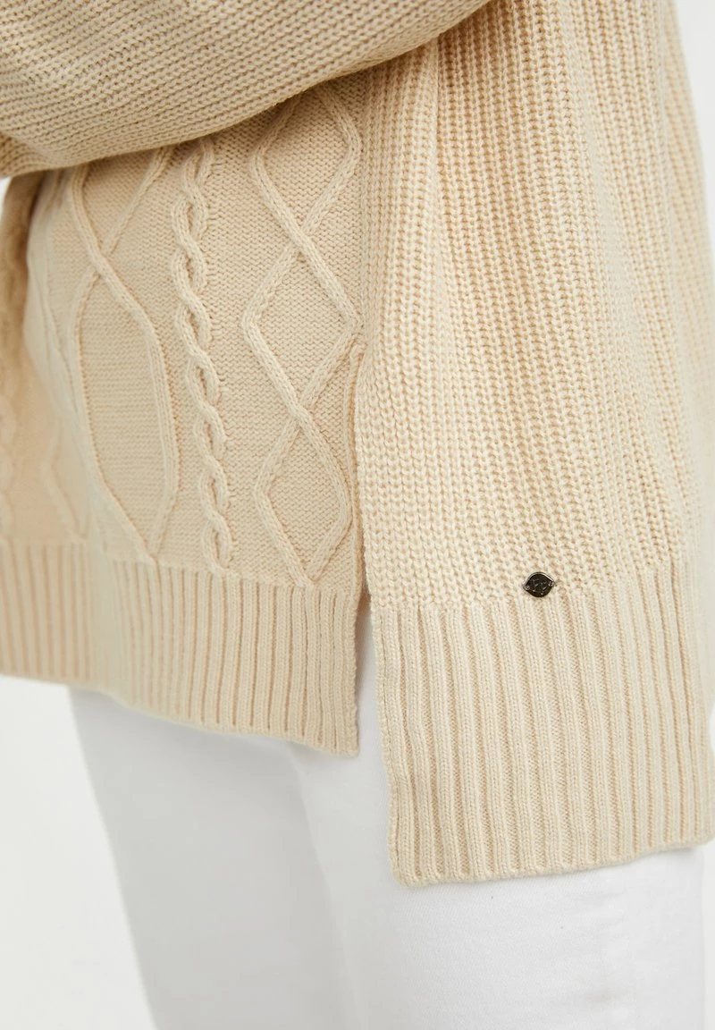 Finn Flare Damen Strickpullover - Beige 8 Finn Flare Damen Strickpullover - Beige – Bild 6