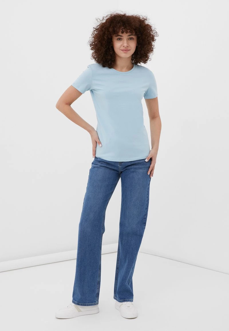 Finn Flare T-Shirt Basic - Light Blue | Damen 5 Finn Flare T-Shirt Basic - Light Blue | Damen – Bild 3