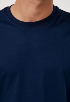 Finn Flare Herren T-Shirt Basic - Dark Blue -Finn Flare Verkaufsladen 384652e725df49f0a4708d9fc8a8a537