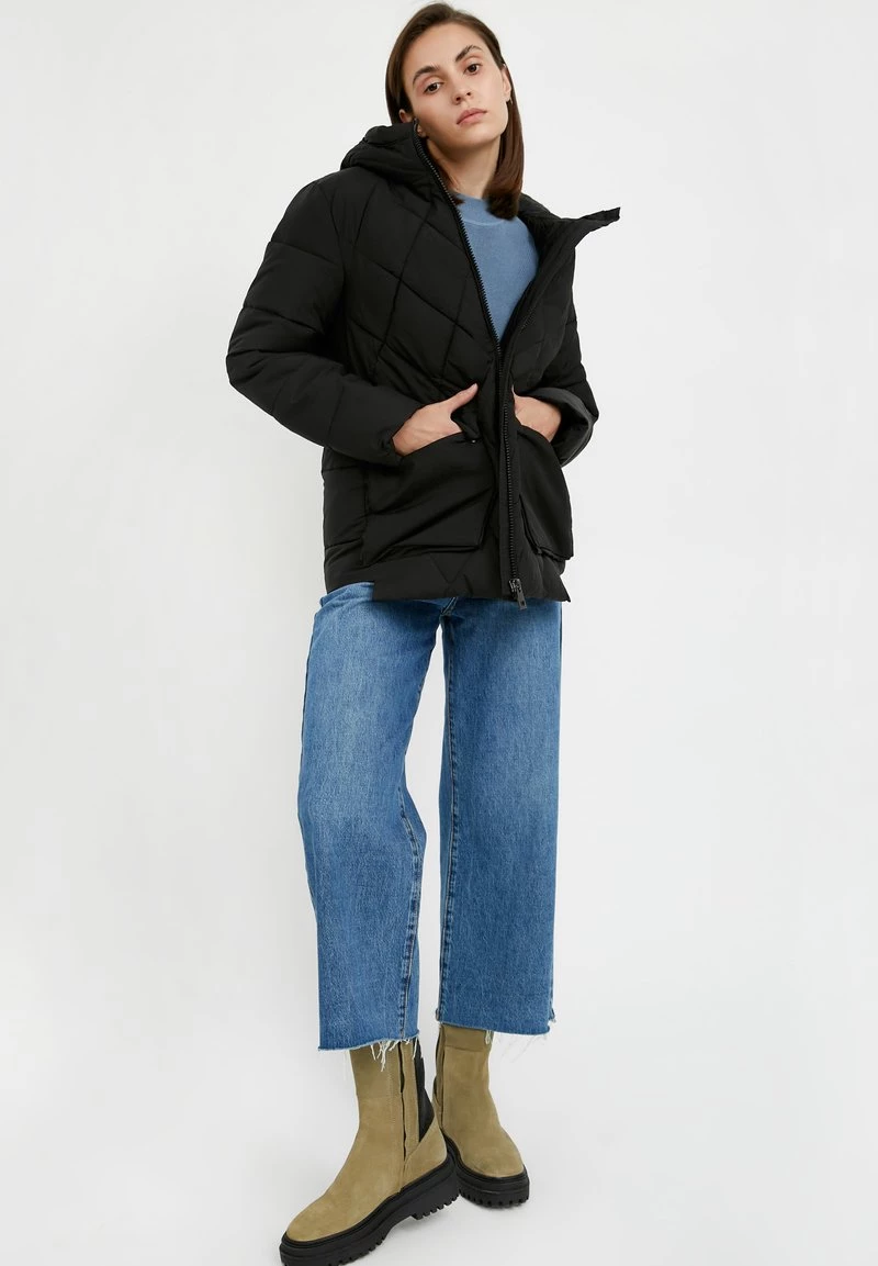 Finn Flare Damen Wintermantel - Black 4 Finn Flare Damen Wintermantel - Black – Bild 2