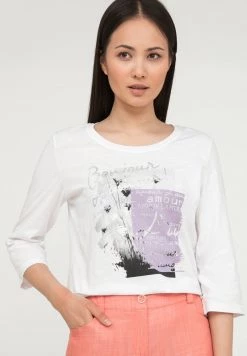 Finn Flare MIT FRONT-PRINT - Langarmshirt - White | Damen