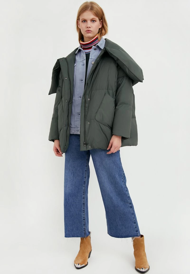 Finn Flare Damen Daunenmantel - Dark Green 4 Finn Flare Damen Daunenmantel - Dark Green – Bild 2