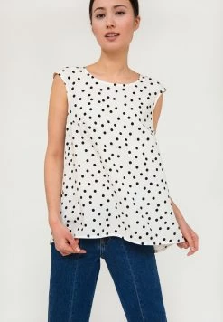 Finn Flare Damen MIT KNOPFVERSCHLUSS AM RÜCKEN - Bluse - White