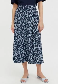 Finn Flare Damen Wickelrock - Dark Blue