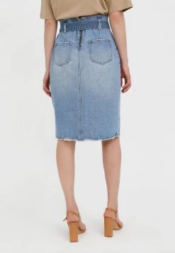 Finn Flare Damen Jeansrock - Light Blue -Finn Flare Verkaufsladen 39cc0a24db9d443285ac460440978e79