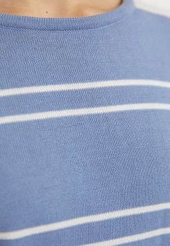 Finn Flare Damen Strickpullover - Light Blue -Finn Flare Verkaufsladen 3a1ffbe1ba6c45d0b77552be86a83ad0