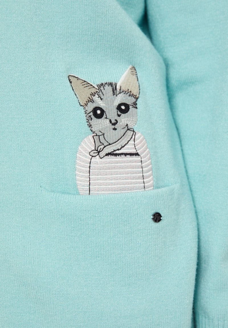 Finn Flare Damen Strickjacke - Turquoise 9 Finn Flare Damen Strickjacke - Turquoise – Bild 7