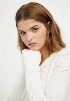 Finn Flare Damen Strickpullover - Beige -Finn Flare Verkaufsladen 3b9bbd08dcf44981af5c5e677233eb58