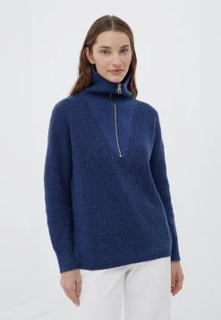 Finn Flare Fleecepullover - Dark Blue | Damen