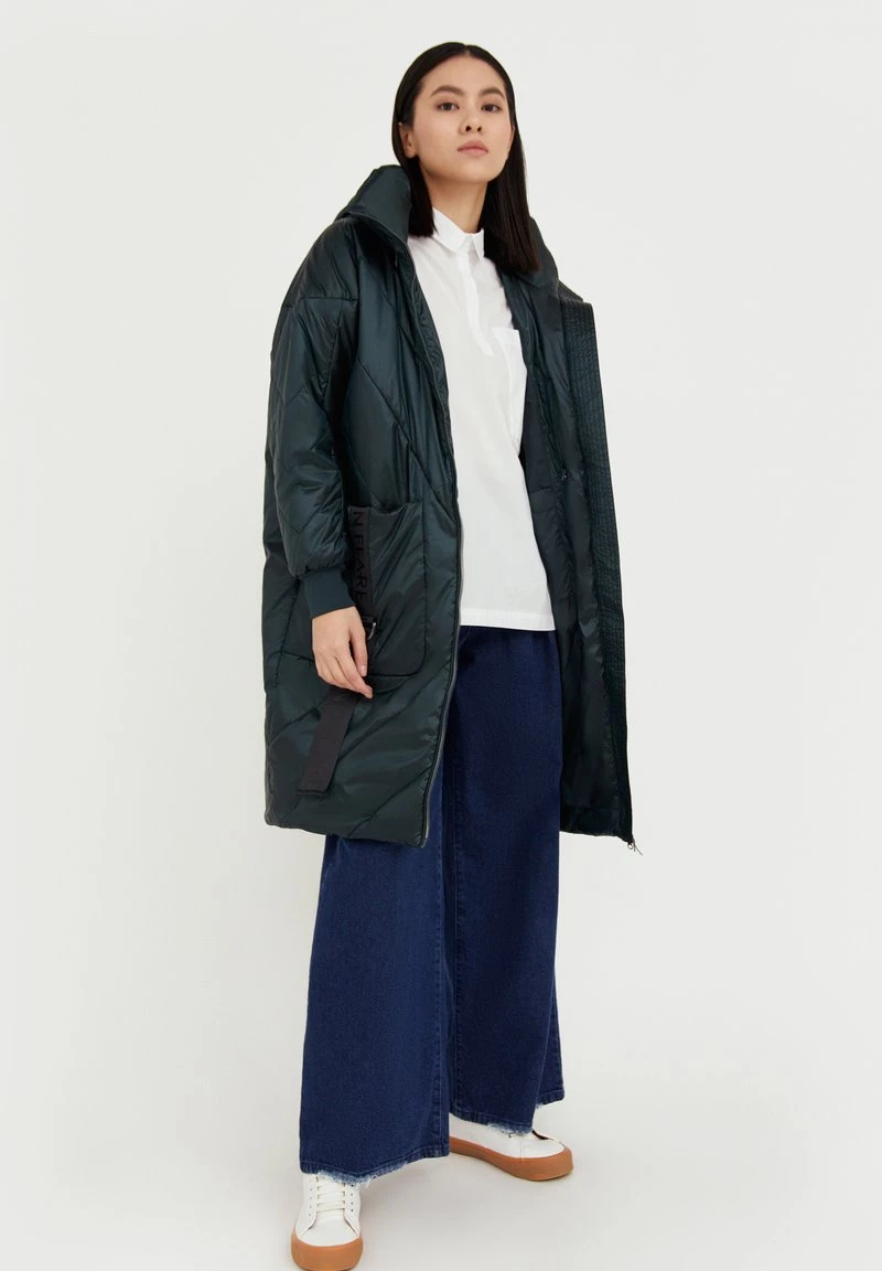 Finn Flare Damen Wintermantel - Dark Green 4 Finn Flare Damen Wintermantel - Dark Green – Bild 2
