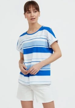 Finn Flare Damen T-Shirt Print - Blue