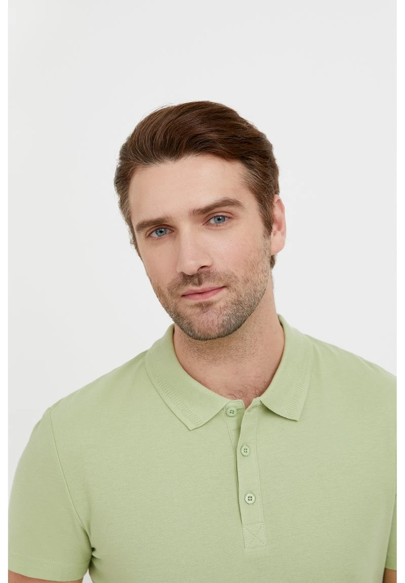 Finn Flare Herren Poloshirt - Light Green 7 Finn Flare Herren Poloshirt - Light Green – Bild 5