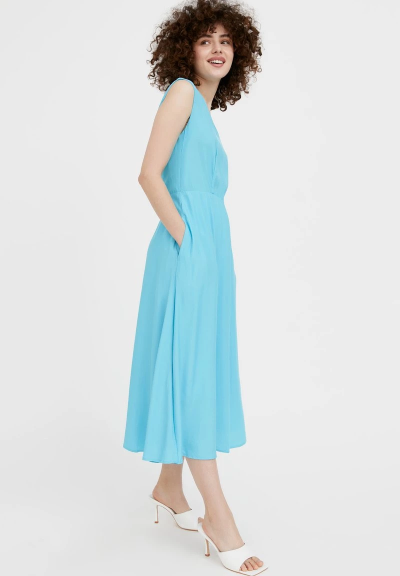 Finn Flare Damen Maxikleid - Turquois 4 Finn Flare Damen Maxikleid - Turquois – Bild 2