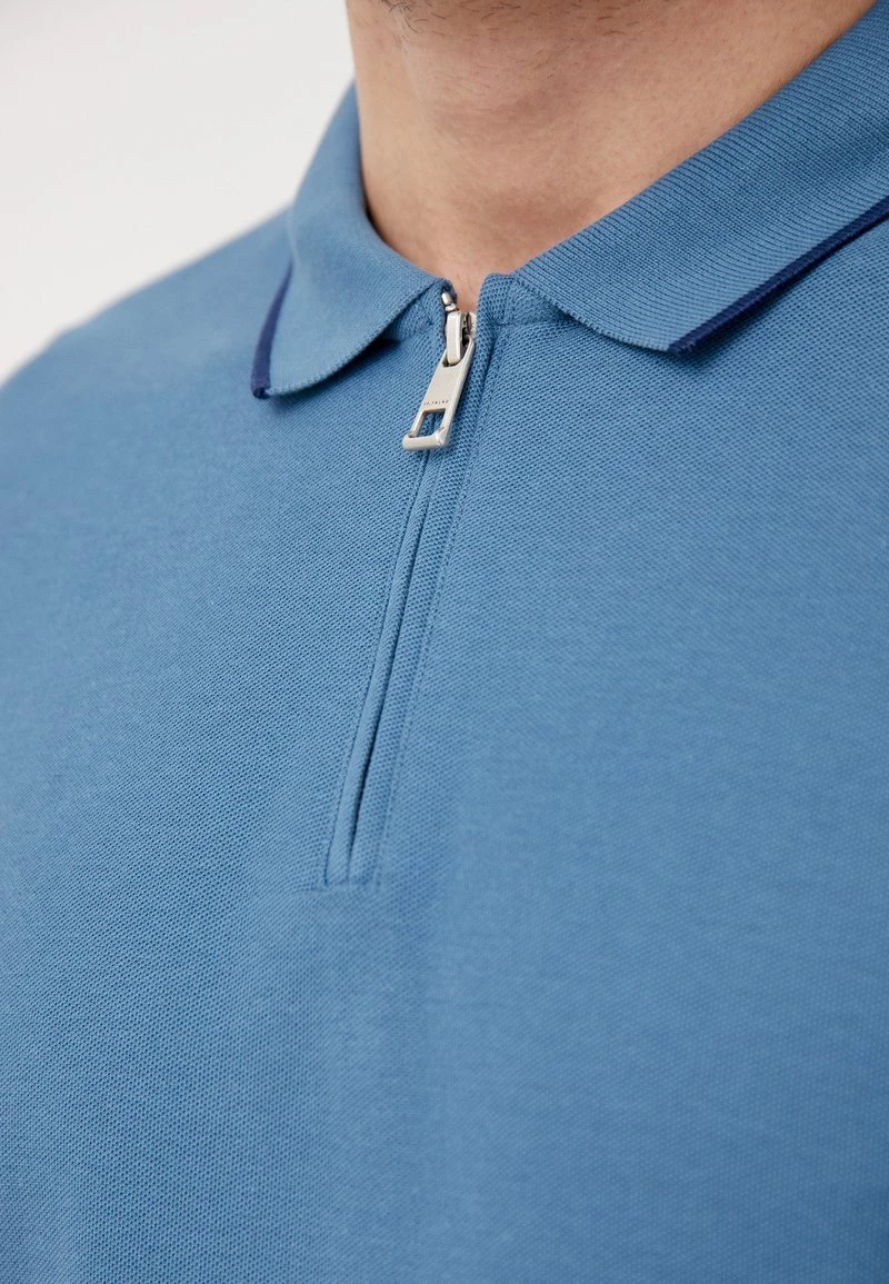 Finn Flare Herren Poloshirt - Blue 7 Finn Flare Herren Poloshirt - Blue – Bild 5