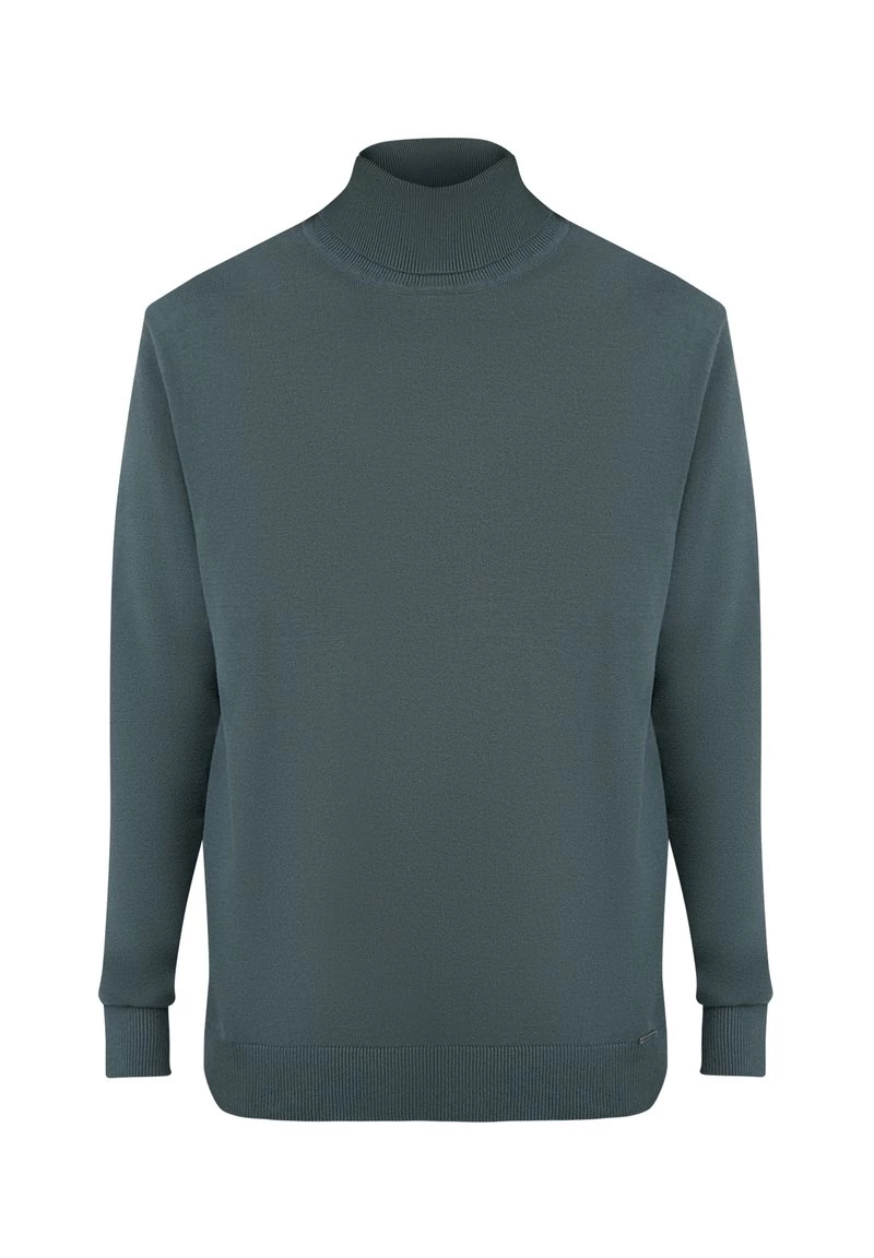 Finn Flare Herren Strickpullover - Dark Green 9 Finn Flare Herren Strickpullover - Dark Green – Bild 7
