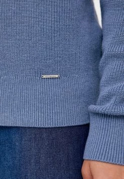 Finn Flare Damen Strickpullover - Light Blue -Finn Flare Verkaufsladen 3db67c47fc1342e5abf40900bfd60705