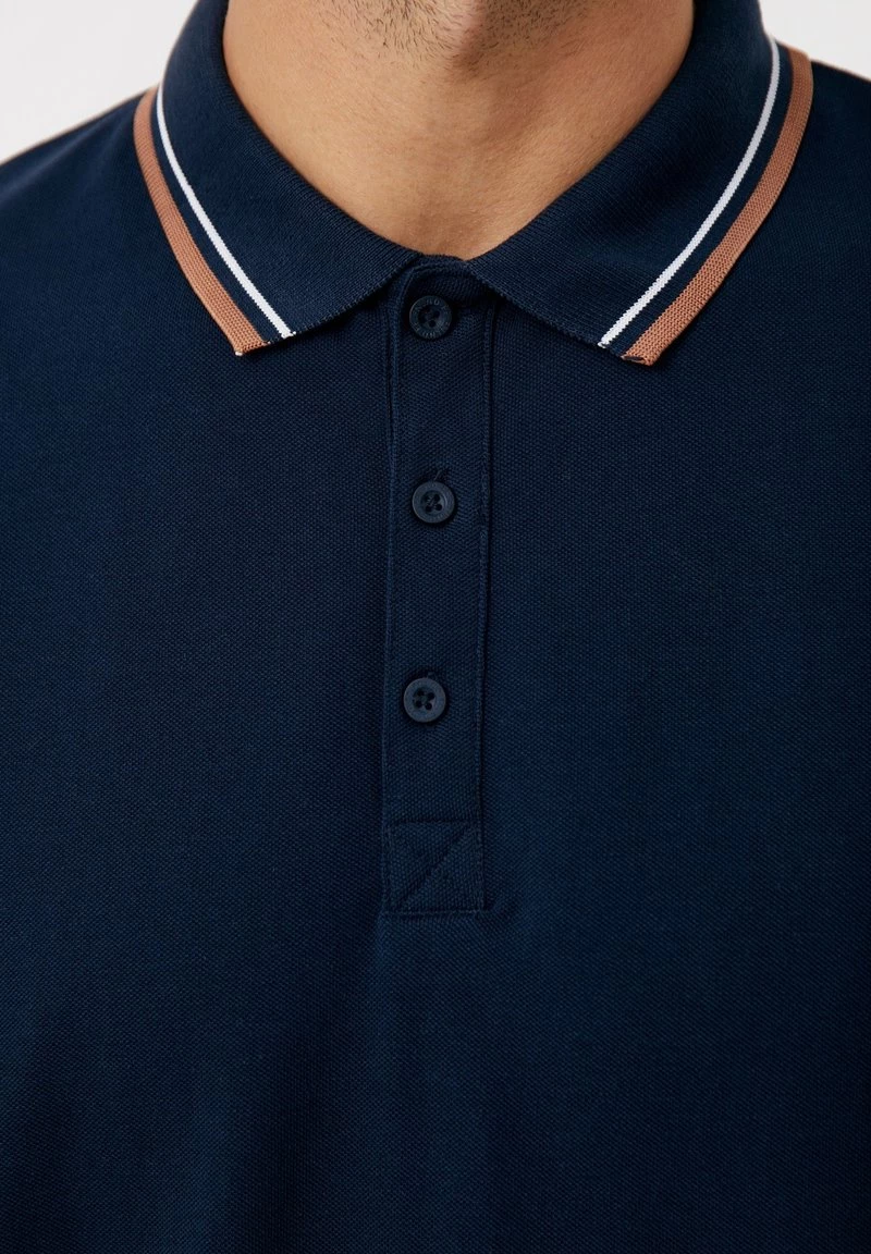 Finn Flare Herren Poloshirt - Dark Blue 7 Finn Flare Herren Poloshirt - Dark Blue – Bild 5