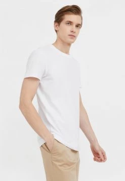 Finn Flare Herren T-Shirt Basic - White -Finn Flare Verkaufsladen 3e011d5454054463b86b215acd1a7fdc