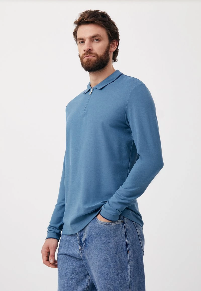 Finn Flare Herren Poloshirt - Blue 5 Finn Flare Herren Poloshirt - Blue – Bild 3