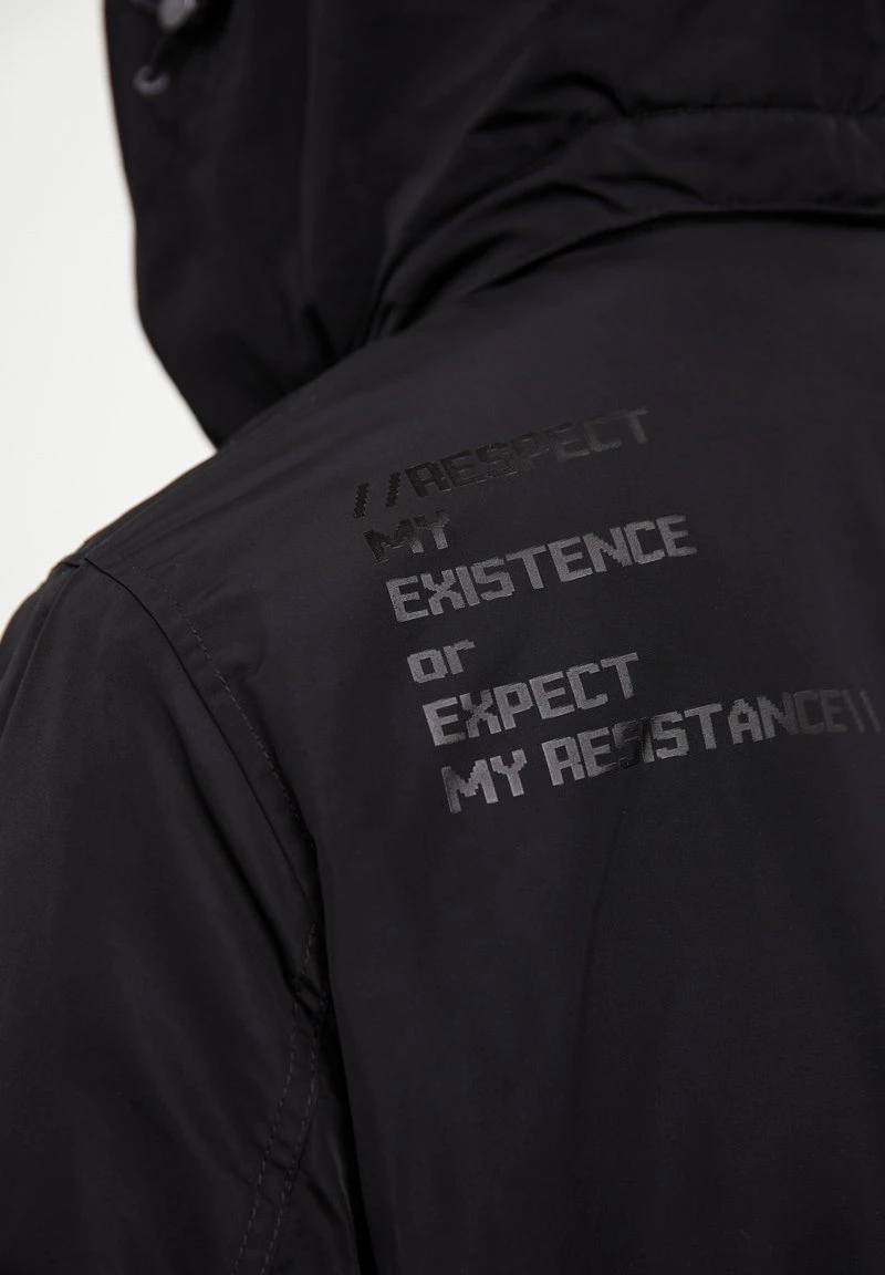 Finn Flare Herren Wintermantel - Black 10 Finn Flare Herren Wintermantel - Black – Bild 8