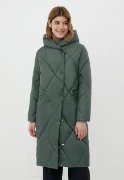 Finn Flare Damen Wintermantel - Dark Green
