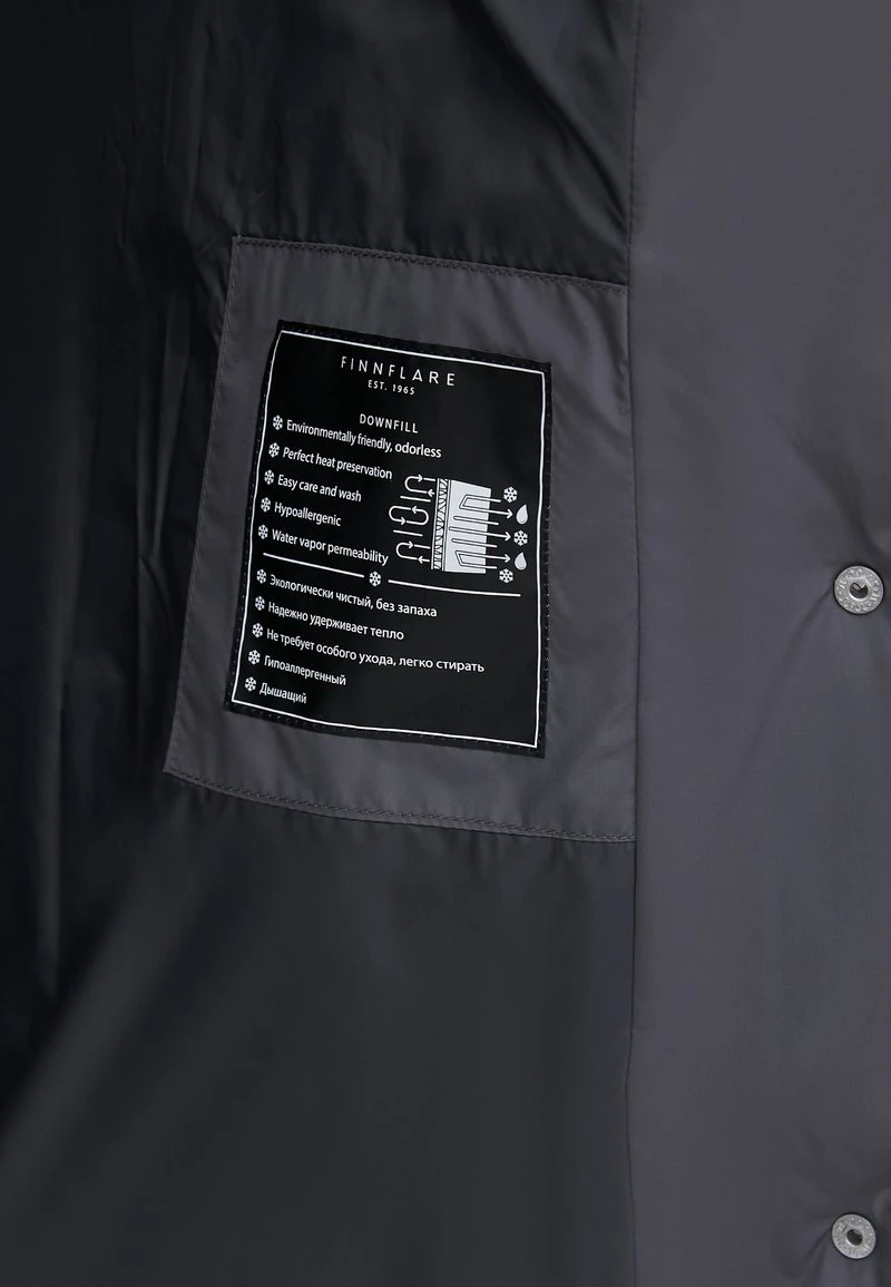 Finn Flare Damen Wintermantel - Dark Grey 9 Finn Flare Damen Wintermantel - Dark Grey – Bild 7