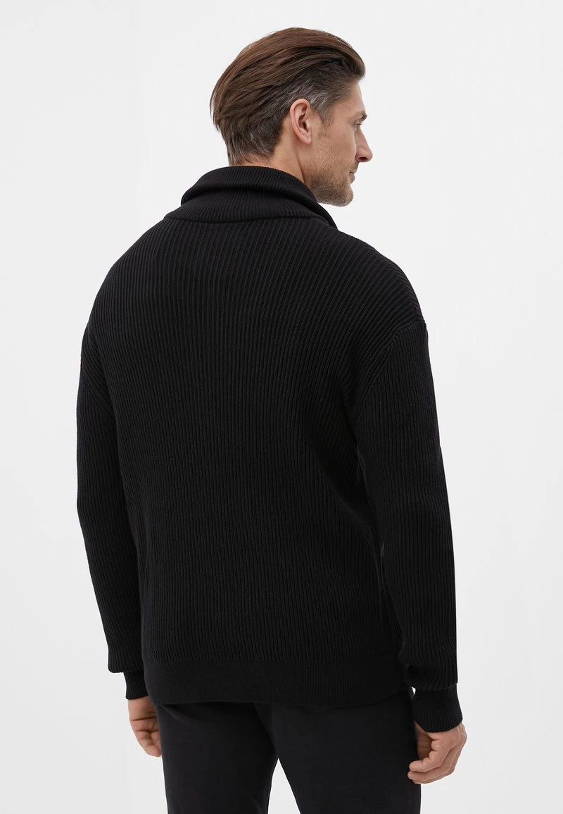 Finn Flare Herren Strickjacke - Black 5 Finn Flare Herren Strickjacke - Black – Bild 3