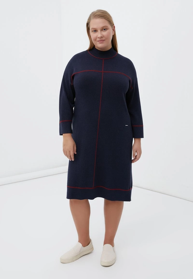 Finn Flare Strickkleid - Dark Blue | Damen 3 Finn Flare Strickkleid - Dark Blue | Damen